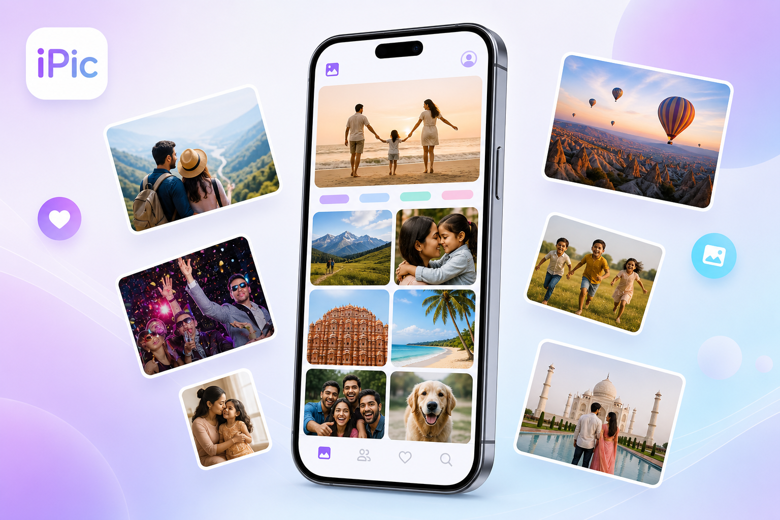 iPic app memory sharing visual